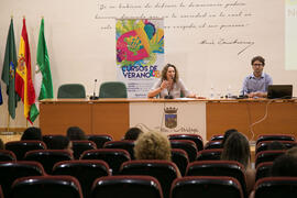 María Dolores Jiménez y Laureano Martínez. Curso "La integración social, reto actual de los Servicios Sociales". Cursos de Verano de la Universidad de Málaga. Vélez Málaga. Julio de 2018