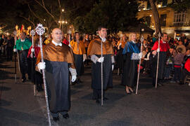 Estación de Penitencia de la Hermandad de los Estudiantes. Málaga. Abril de 2012