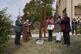 Inauguración de la escultura "Otro Vínculo", de Perry Oliver. Facultad de Filosofía y Letras. Campus de Teatinos. Enero de 2022