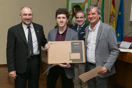 Entrega de premios de la X Olimpiada de Economía. XI Jornadas Andaluzas de Enseñanza de Economía. Facultad de Ciencias Económicas y Empresariales. Febrero de 2018