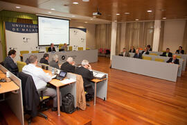 Encuentro con rectores españoles. X Pleno del Consejo Universitario Iberoamericano (CUIB). Rectorado. Marzo de 2012