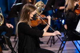 Concierto de Bandas Sonoras de la 30 edición de Fancine de la Universidad de Málaga. Auditorio de la Escuela Técnica de Ingeniería de Telecomunicaciones e Informática. Noviembre de 2020