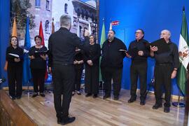 Coro Oficial de la Universidad de Málaga. Investidura de Andrea Goldsmith como doctora "Honoris Causa" por la Escuela Técnica Superior de Ingeniería de Telecomunicación de la Universidad de Málaga. Paraninfo. Octubre de 2024